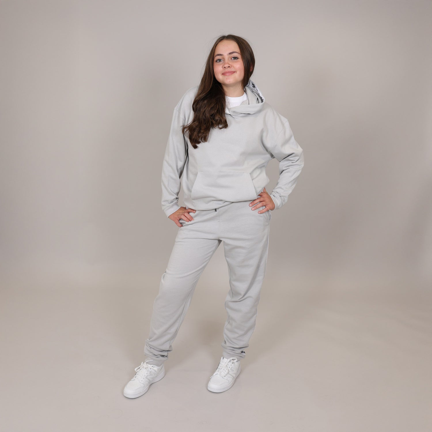Girls Core Earthknit™ 2-Piece Hoodie & Jogger Harbour Mist Set | Save 10%