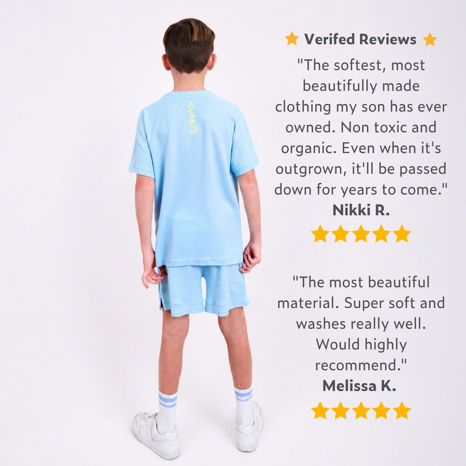 Boys Glacial Blue MeshFlex™ Set | Sports T-Shirt & Shorts