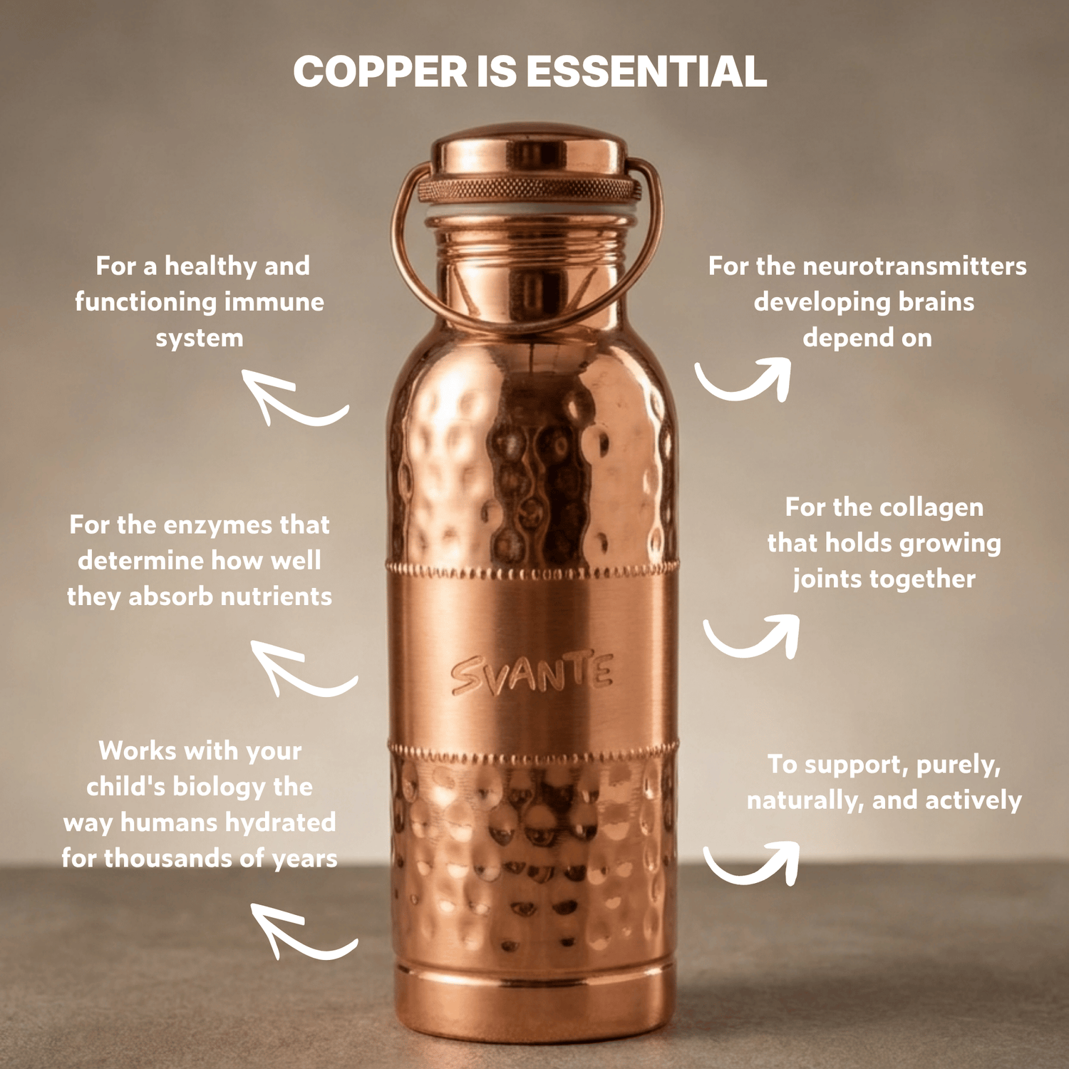 SVANTE COPPER WATER BOTTLE - SOLD OUT