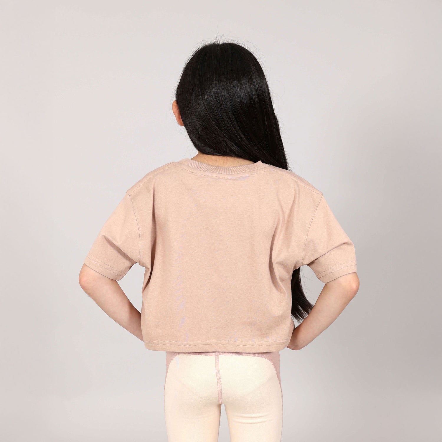 Dívčí svítící crop-top tričko | Earthknit™ regenerační bavlna