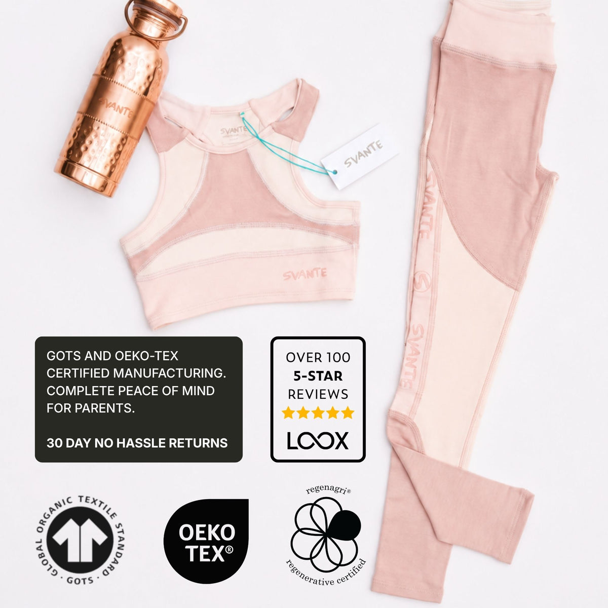 Sports Crop Top & Leggings Set