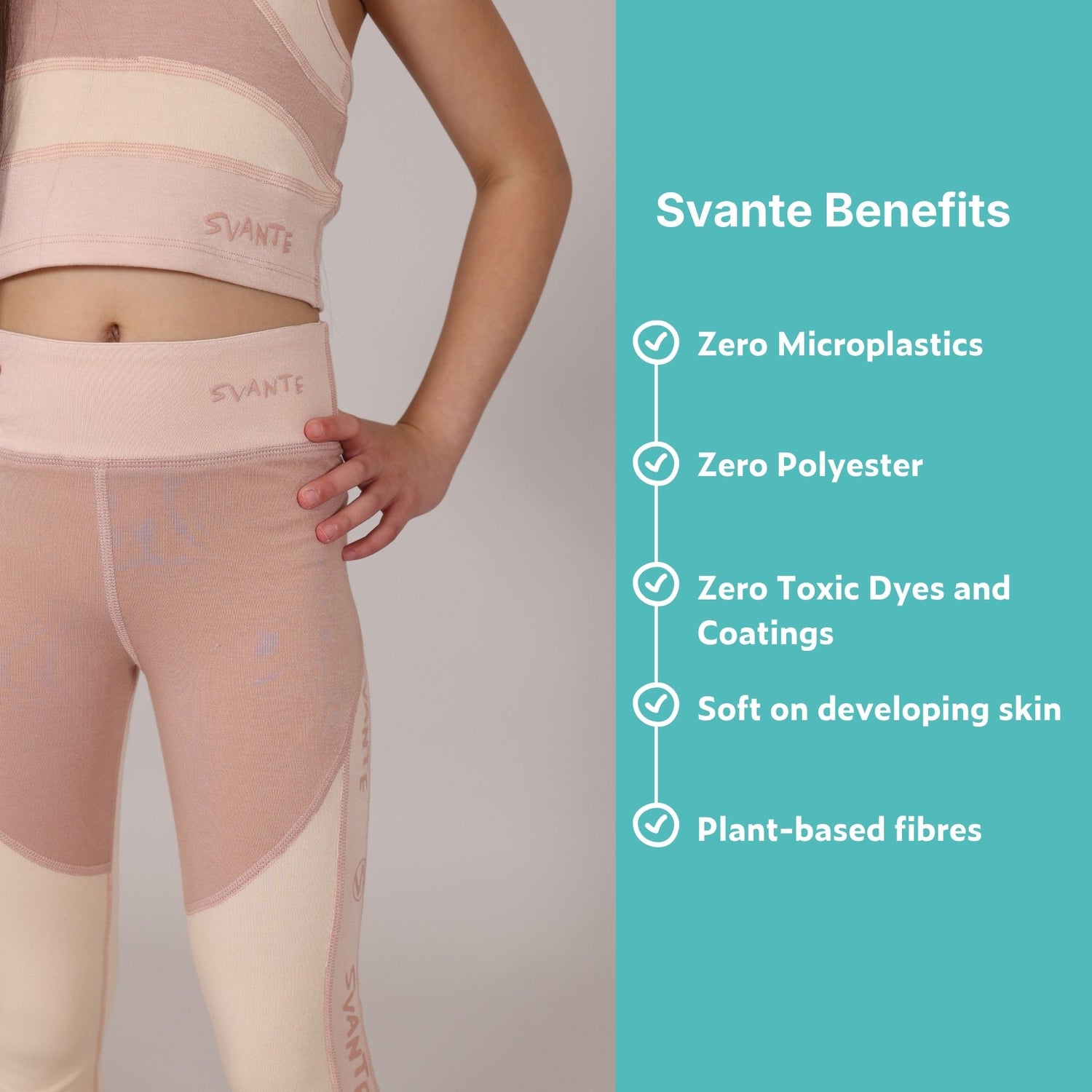 Girls Pink Sports Crop Top | Plantech™