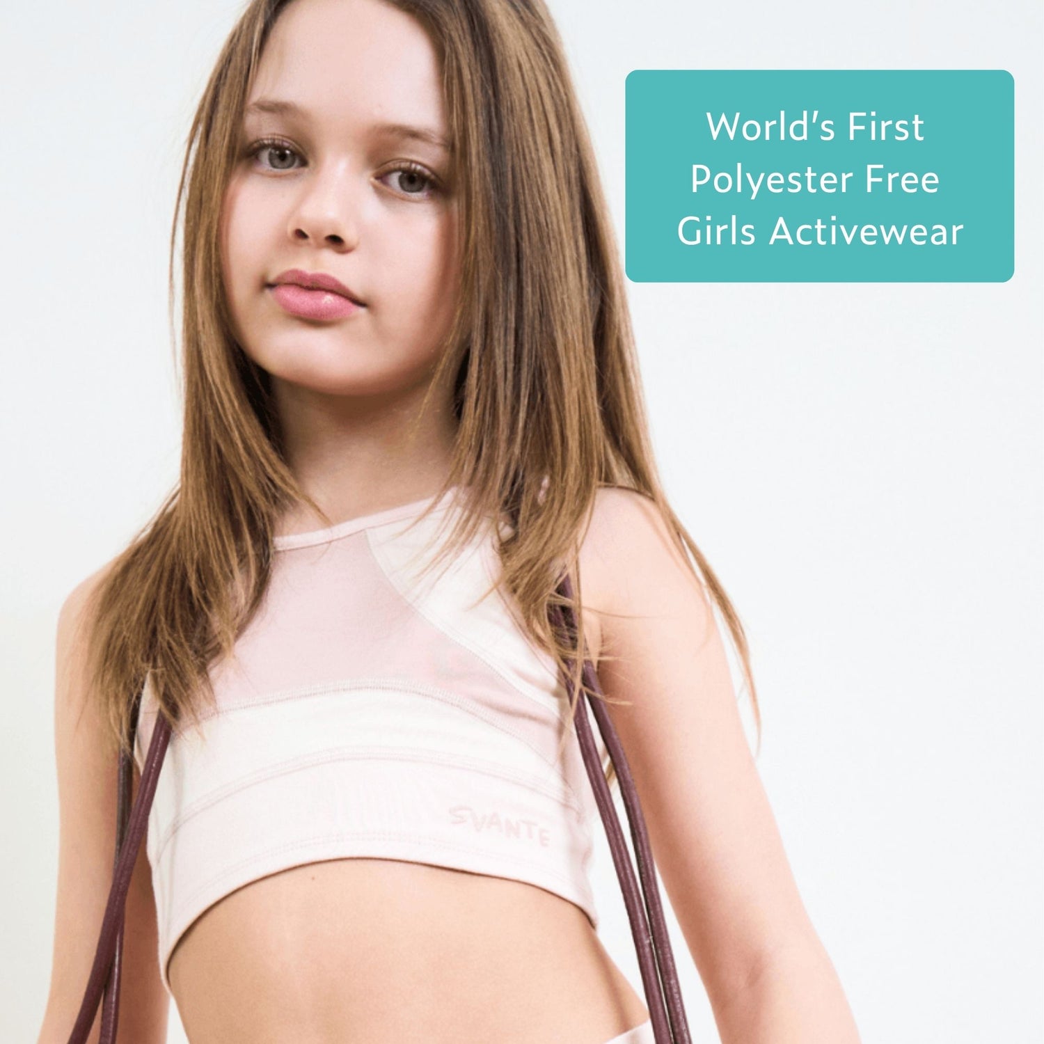 Girls Pink Sports Crop Top | Plantech™