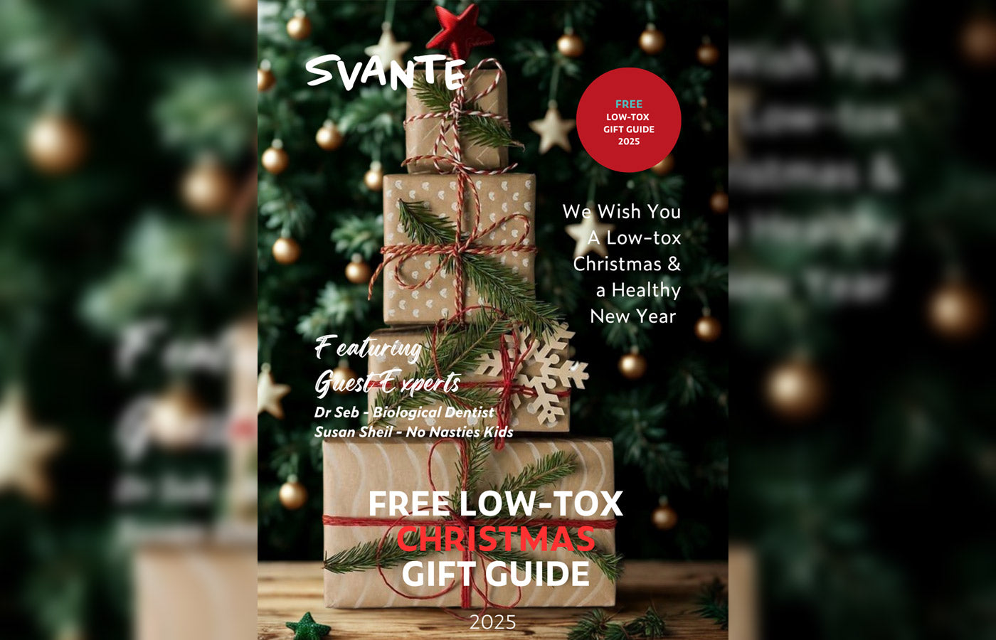 Svante Free low-tox, sustainable and organic Christmas gift guide magazine cover