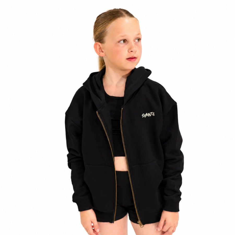 Black Organic Cotton Hoodie