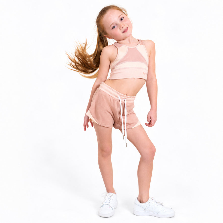 Sports Crop Top & Shorts Set