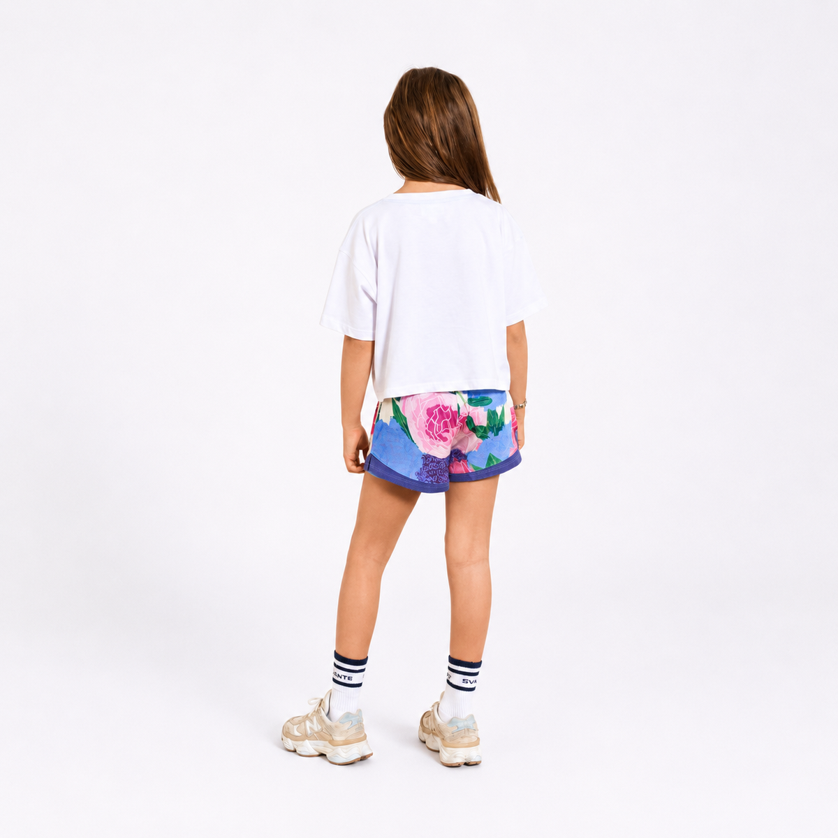 Crop Tee & Sports Shorts Set